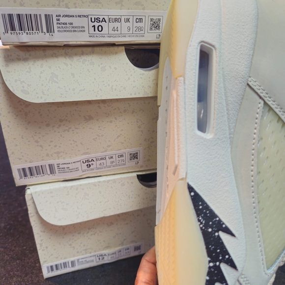 AIR JORDAN 5 RETRO SE 'Sail/Black/Brn/Coconut Milk' Men Size various - FN7405100 - Picture 10 of 12